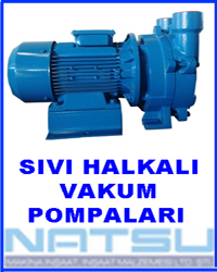 sıvı halkalı-sulu tip vakum pompaları